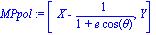 MPpol := vector([X-1/(1+e*cos(theta)), Y])