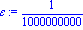 epsilon := 1/1000000000