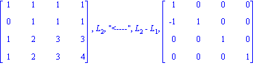 matrix([[1, 1, 1, 1], [0, 1, 1, 1], [1, 2, 3, 3], [1, 2, 3, 4]]), L[2], 