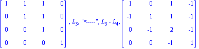 matrix([[1, 1, 1, 0], [0, 1, 1, 0], [0, 0, 1, 0], [0, 0, 0, 1]]), L[3], 