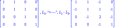 matrix([[1, 1, 0, 0], [0, 1, 1, 0], [0, 0, 1, 0], [0, 0, 0, 1]]), L[1], 