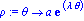 rho := proc (theta) options operator, arrow; a*exp(lambda*theta) end proc
