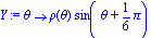 Y := proc (theta) options operator, arrow; rho(theta)*sin(theta+1/6*Pi) end proc
