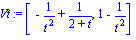 Vt := [-1/t^2+1/(2+t), 1-1/t^2]