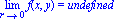 Limit(f(x, y), r = 0) = undefined